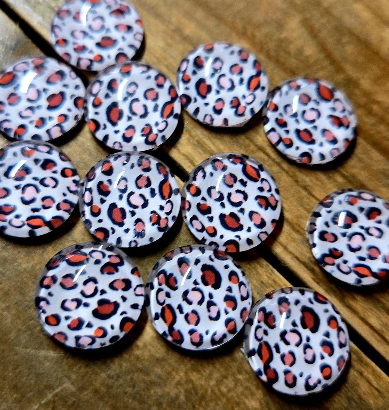 Boho Valentines Leopard Studs