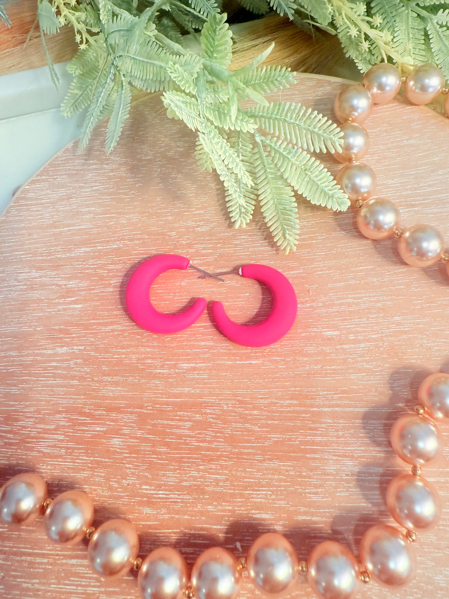 Pink Variety Huggie Hoops