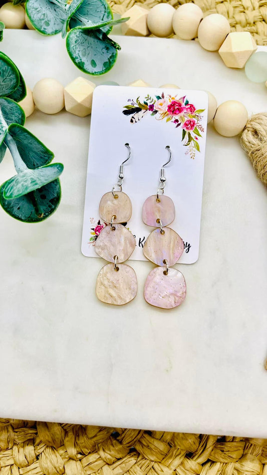 Mother of Pearl Acrylic Earrings