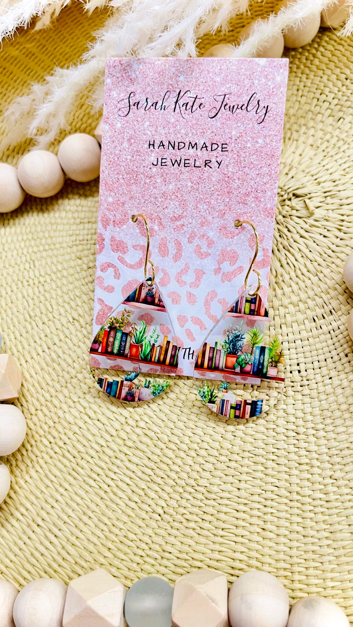 Plant Book Acrylic Earrings