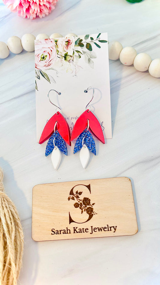 Boho 4th of July Acrylic Feathers