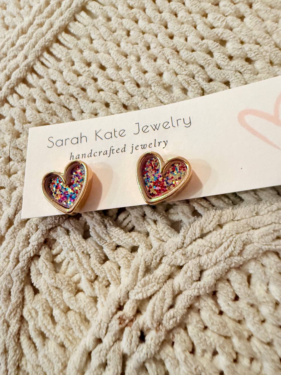 Valentine Dainty Gold Studs