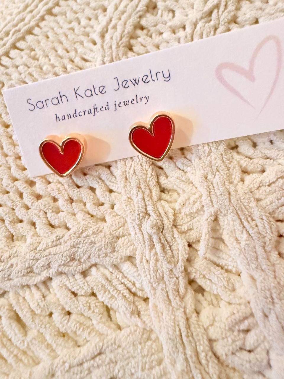 Valentine Dainty Gold Studs